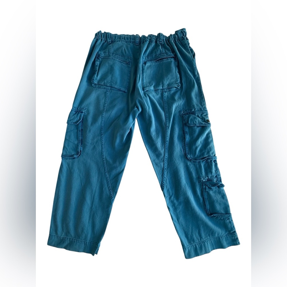 We The Free Tahiti Cargo Pants W’s M Lake Victoria Blue Cargo Joggers Utility - Picture 11 of 16